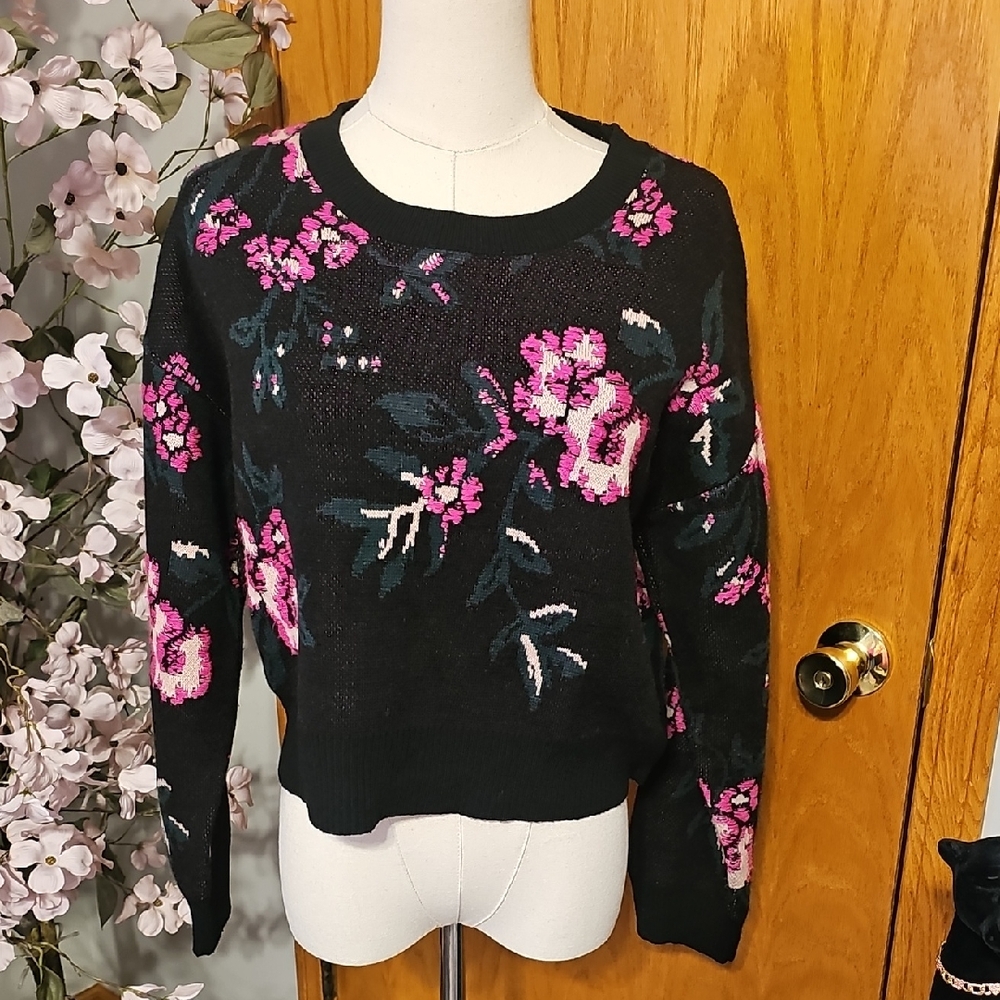 Maeve Floralinde Floral Oversized Sweater